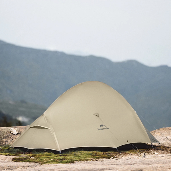 Намет надлегкий двомісний з футпринтом Naturehike Cloud Up Pro CNK2350WS020, 20D, світлий сірий. Фото 4