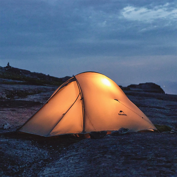 Намет надлегкий двомісний з футпринтом Naturehike Cloud Up Pro CNK2350WS020, 20D, світлий сірий. Фото 6