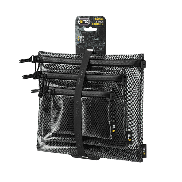 M-Tac комплект органайзерів Zip Pocket Set Elite Black