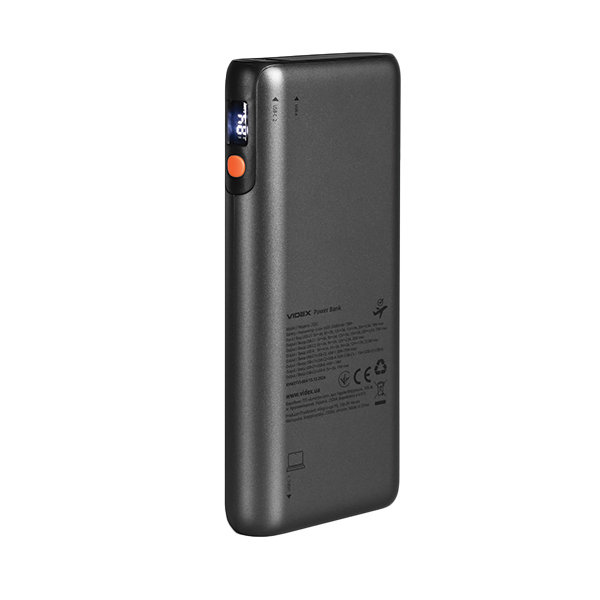 Повербанк 20000mAh Videx VPB-202C 75W Black
