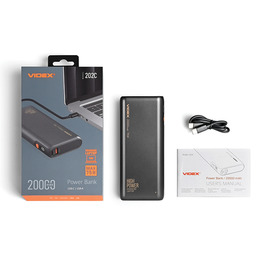 Повербанк 20000mAh Videx VPB-202C 75W Black. Фото 10