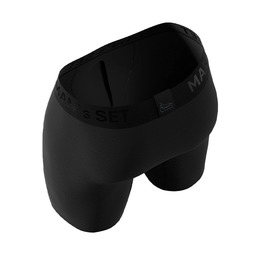 Чоловічі анатомічні боксери з бавовни, Anatomic Long 2.0, Black Series, чорний. Фото 3