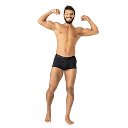 Чоловічі анатомічні спортивні боксери Anatomic Sport 2.0 Cooltech Black Series, чорний. Фото 4