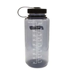 Пляшка для води Nalgene Wide Mouth Sustain Water Bottle Grey w/BlkCap 0.95L