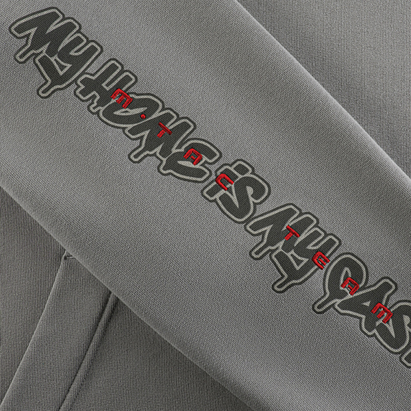 M-Tac кофта Hoodie My Home is my Castle Light Hard Grey. Фото 13