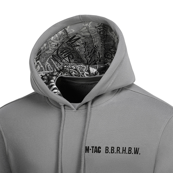 M-Tac кофта Hoodie My Home is my Castle Light Hard Grey. Фото 6