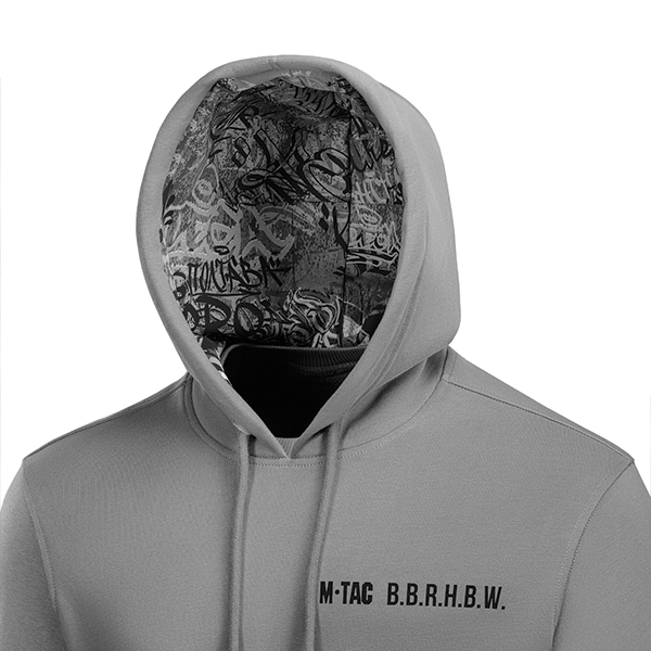 M-Tac кофта Hoodie My Home is my Castle Light Hard Grey. Фото 7