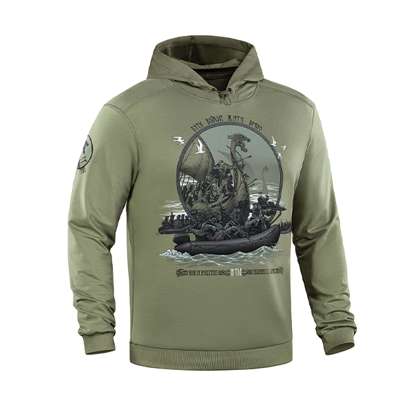 M-Tac кофта Hoodie Дракар Light Olive. Фото 3