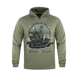 M-Tac кофта Hoodie Дракар Light Olive. Фото 2