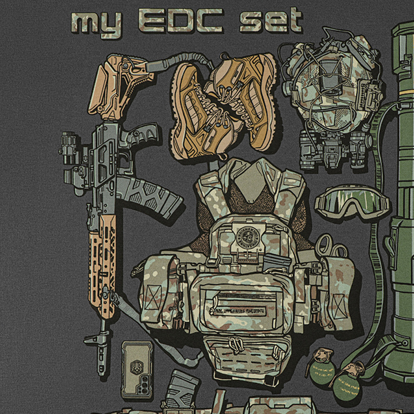 M-Tac футболка My EDC Dark Grey. Фото 6