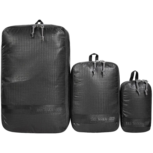 Набір чохлів на блискавці Tatonka Stuffsack Zip Set III, Black