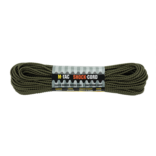 M-Tac паракорд Shock-Cord 3mm Dragon Skin OD Green 30м