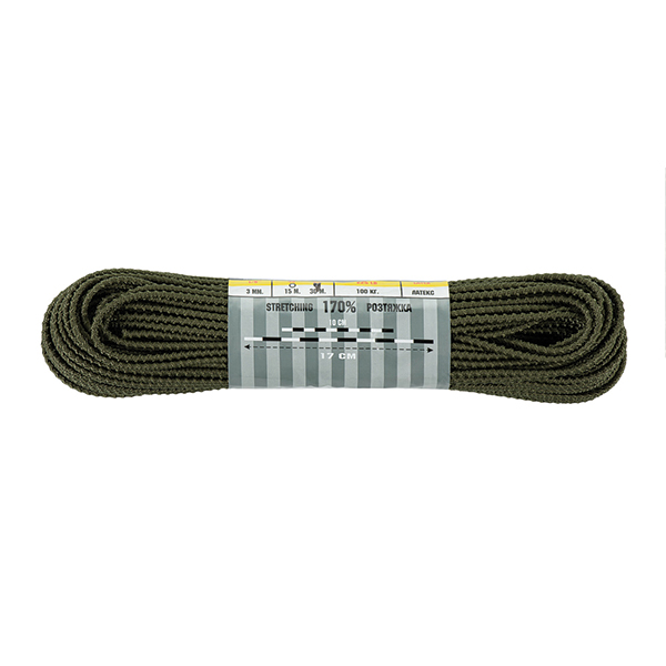 M-Tac паракорд Shock-Cord 3mm Dragon Skin OD Green 30м. Фото 2