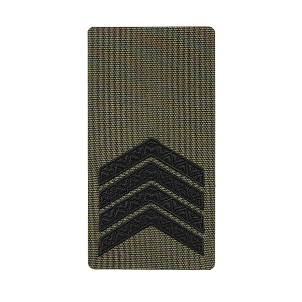 M-Tac погон на липучці Старший сержант (вишивка) Ranger Green