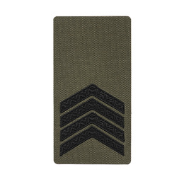 M-Tac погон на липучці Старший сержант (вишивка) Ranger Green