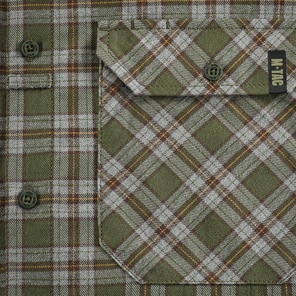 M-Tac сорочка Lumberjack Cotton Shirt Olive/Grey. Фото 5