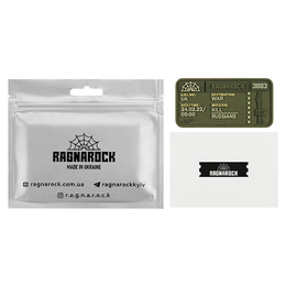 Ragnarock нашивка TICKET to the WAR Olive. Фото 2