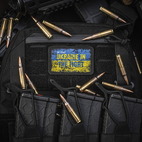 M-Tac нашивка Ukraine in the Fight (80х50 мм). Фото 3