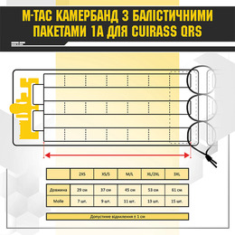 M-TAC камербанд  з балістичними пакетами 1А для Cuirass QRS Multicam. Фото 20
