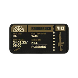 Ragnarock нашивка TICKET to the WAR Coyote