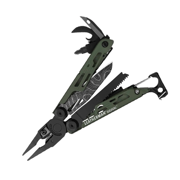 Мультиінструмент Leatherman Signal Green Topo
