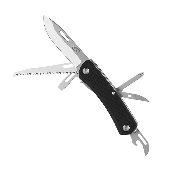 M-Tac ніж складаний Type 9 (6 інструментів) Black/Steel. Фото 3