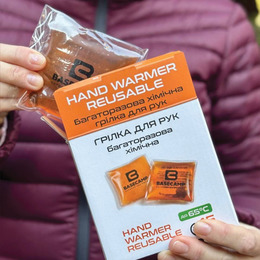 Багаторазова хімічна грілка для рук BaseCamp Reusable Hand Warmer. Фото 4