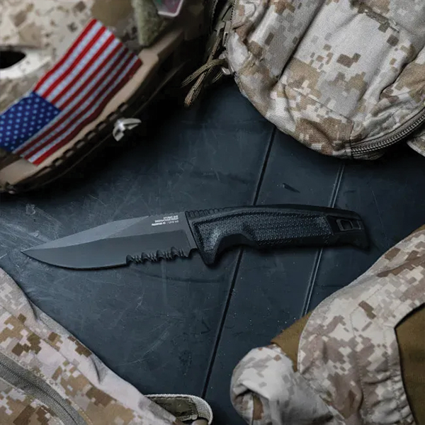 Ніж SOG Recondo FX, Black/Partially Serrated. Фото 12