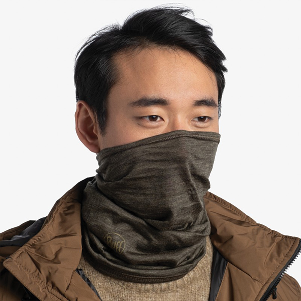 Шарф-труба Buff MidWeight Merino Wool, Solid Bark. Фото 2