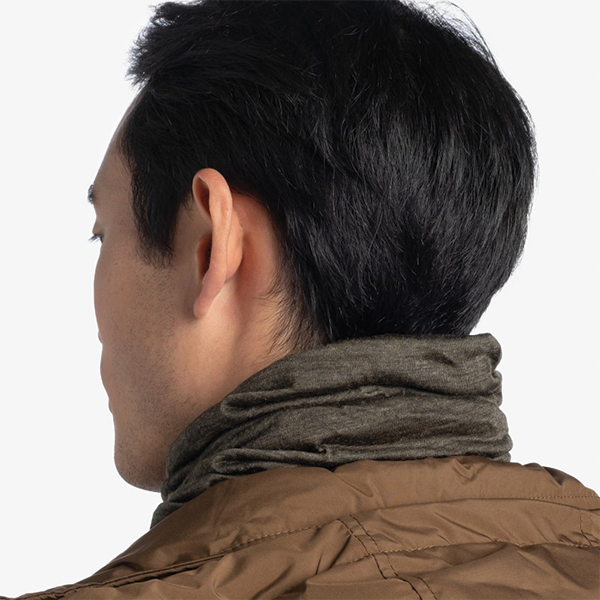 Шарф-труба Buff MidWeight Merino Wool, Solid Bark. Фото 4