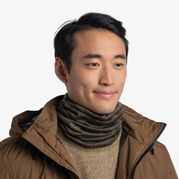 Шарф-труба Buff MidWeight Merino Wool, Solid Bark. Фото 3