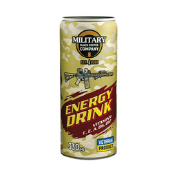 Military BCC Energy Drink MIX — набір з 12 банок (Classic / Персик / Яблуко)