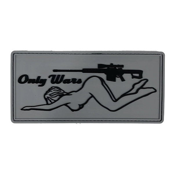 ПВХ патч "ONLYWARS GIRL" сірий
