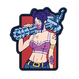 ПВХ патч "TACTICAL GIRL" червоний