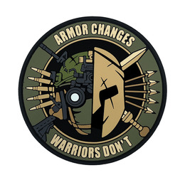 ПВХ патч "ARMOR CHANGES" олива