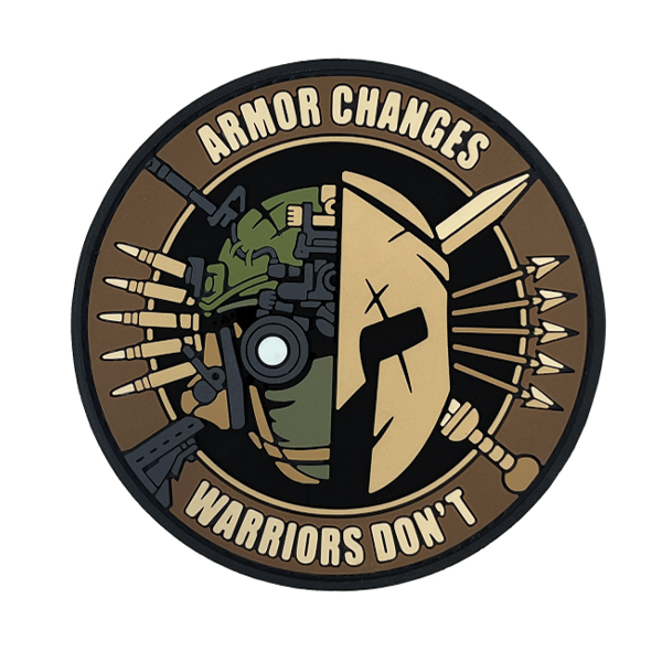 ПВХ патч "ARMOR CHANGES" койот