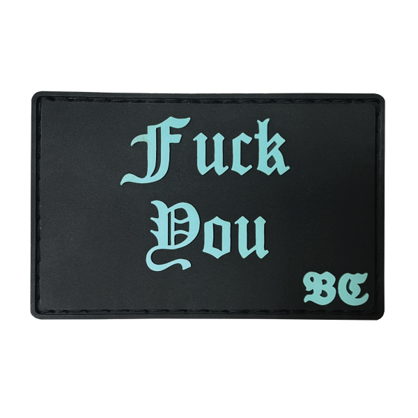 ПВХ патч "FUCK YOU" тіффані