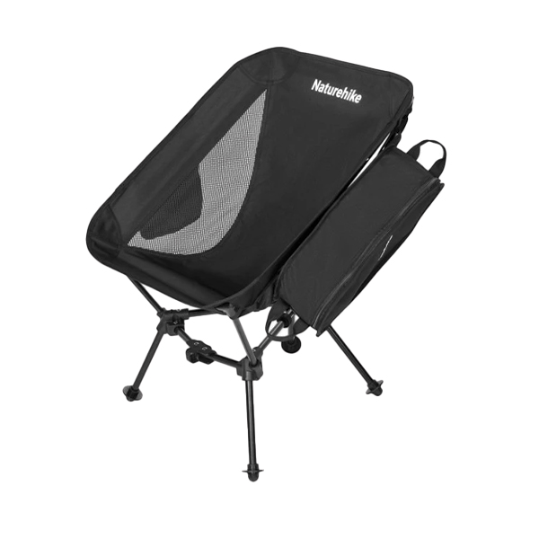 Крісло складане Naturehike Clamshell 001 Triangle Folding Moon Chair, чорний