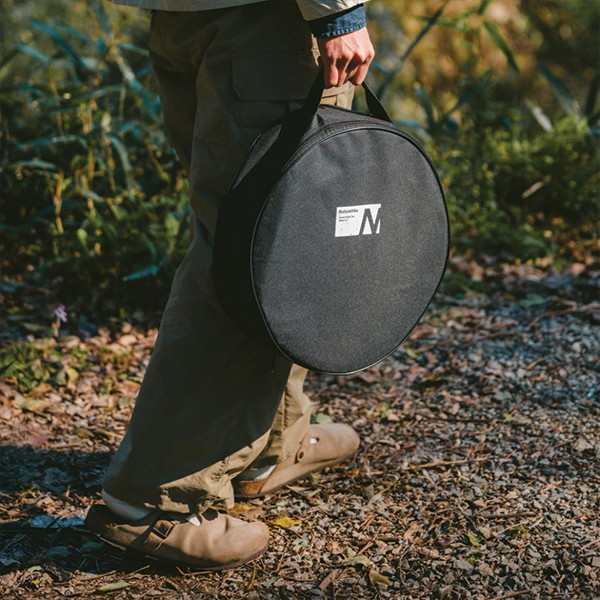 Настільна кругла піч із решіткою гриль Naturehike CNK2550CF010, 36*32.6*12 см, хромоване залізо. Фото 6