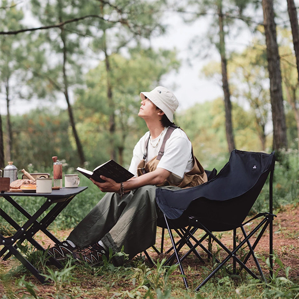 Стілець складаний Naturehike Stellaluna T01 CNH23JU13002, M, чорний. Фото 2
