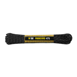 M-Tac паракорд 475 Black Reflective 15м