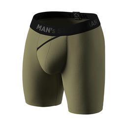 Чоловічі анатомічні боксери з бавовни, Anatomic Long 2.0, Black Series, світлий хакі