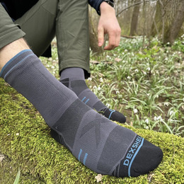 Шкарпетки водонепроникні Dexshell Running Lite 2.0 Socks, сірі, розмір S (36-38)