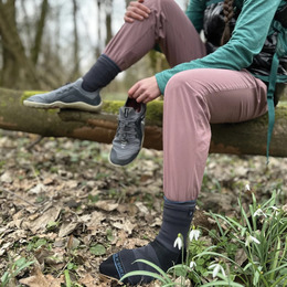 Шкарпетки водонепроникні Dexshell Running Lite 2.0 Socks, сірі, розмір S (36-38). Фото 4