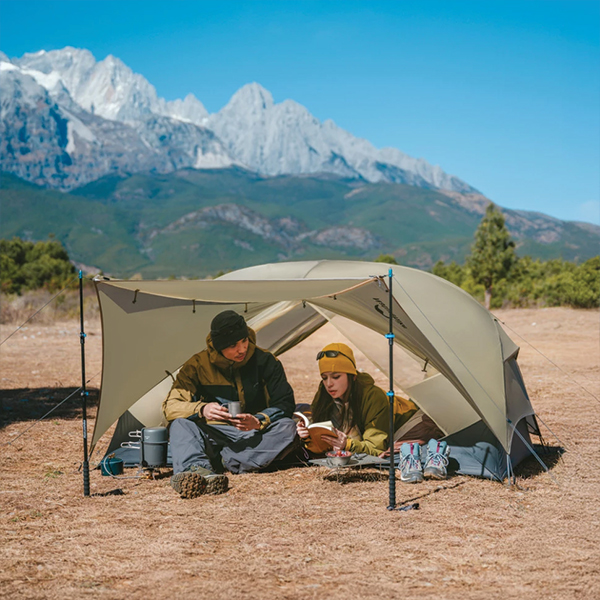 Намет надлегкий двомісний Naturehike Mongar CNK2550WS016, 15D, сiрий. Фото 3