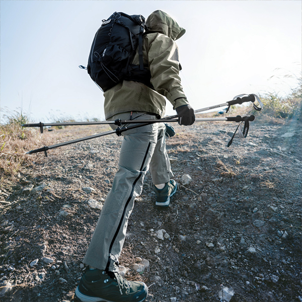 Трекінгова палиця 3-секційна Naturehike ST06 NH17D006-D, 66-135 см, зелена. Фото 7