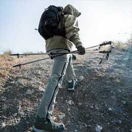 Трекінгова палиця 3-секційна Naturehike ST06 NH17D006-D, 66-135 см, зелена. Фото 7