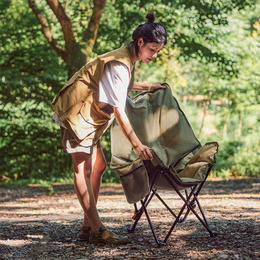 Стілець складаний Naturehike CNK2450JJ020, оливковий зелений. Фото 3