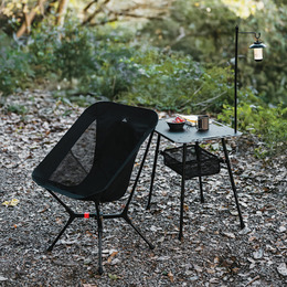 Стілець складаний ультралегкий Naturehike CNK2550JJ013 Yamami YL01, розмір М, алюміній, чорний. Фото 3