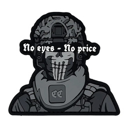 ПВХ патч "NO EYES - NO PRICE" чб